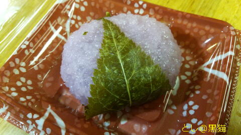 道明寺粉の桜餅