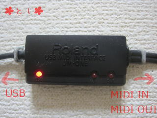 Rolandの MIDI⇔USB変換器