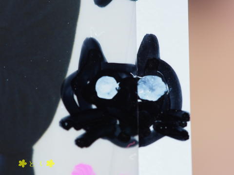 心愛ちゃん（画伯）が描いてくれた黒猫